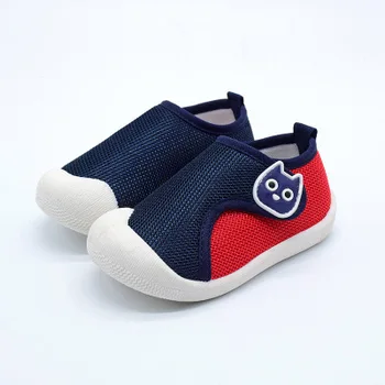 

Summer new female baby children's shoes mesh breathable comfortable color matching baby toddler soft bottom sports toddler shoes