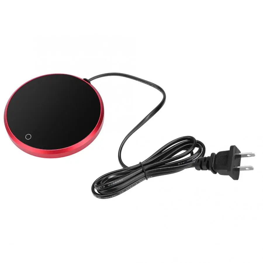 US Plug 110V Мини 15 Вт Smart Touch теплоизоляция база стеклянный чайник нагреватель кофе молоко сок держатель нагревателя офисная кружка термостат - Цвет: US Plug 110V