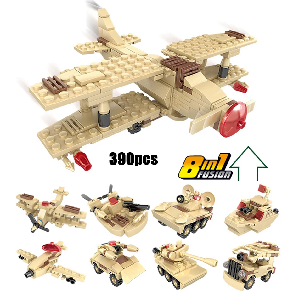 

War Helicopter Building Blocks Toy Compatible Legoed Technic Vehicle Tank Plane City Bricks Educational Toys For Children Gift