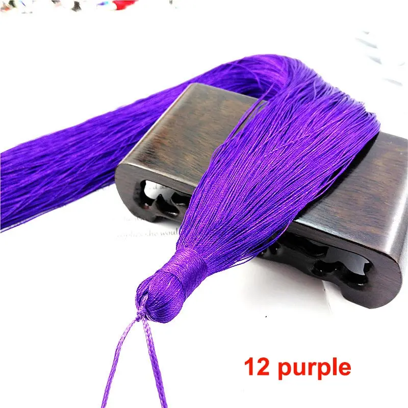 12 purple 1 шт., шелковая кисточка, 50 см, бахрома, украшение кисточка, для шитья, для штор, ювелирные аксессуары, сделай сам, свадебное украшение - Цвет: 12 purple