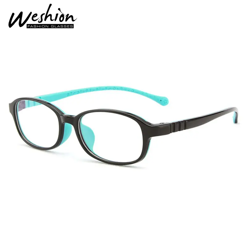 

Teens Anti Blue Light Glasses Kids Junior Youth Boy Girls TR90 Silicone Optical Frame Reflective Computer Eyeglasses 5-15 U2020