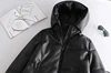 Winter coat Hooded Padded PU parka women Faux leather down jacket female loose zipper overcoat casual warm long coats 2022 ► Photo 3/6