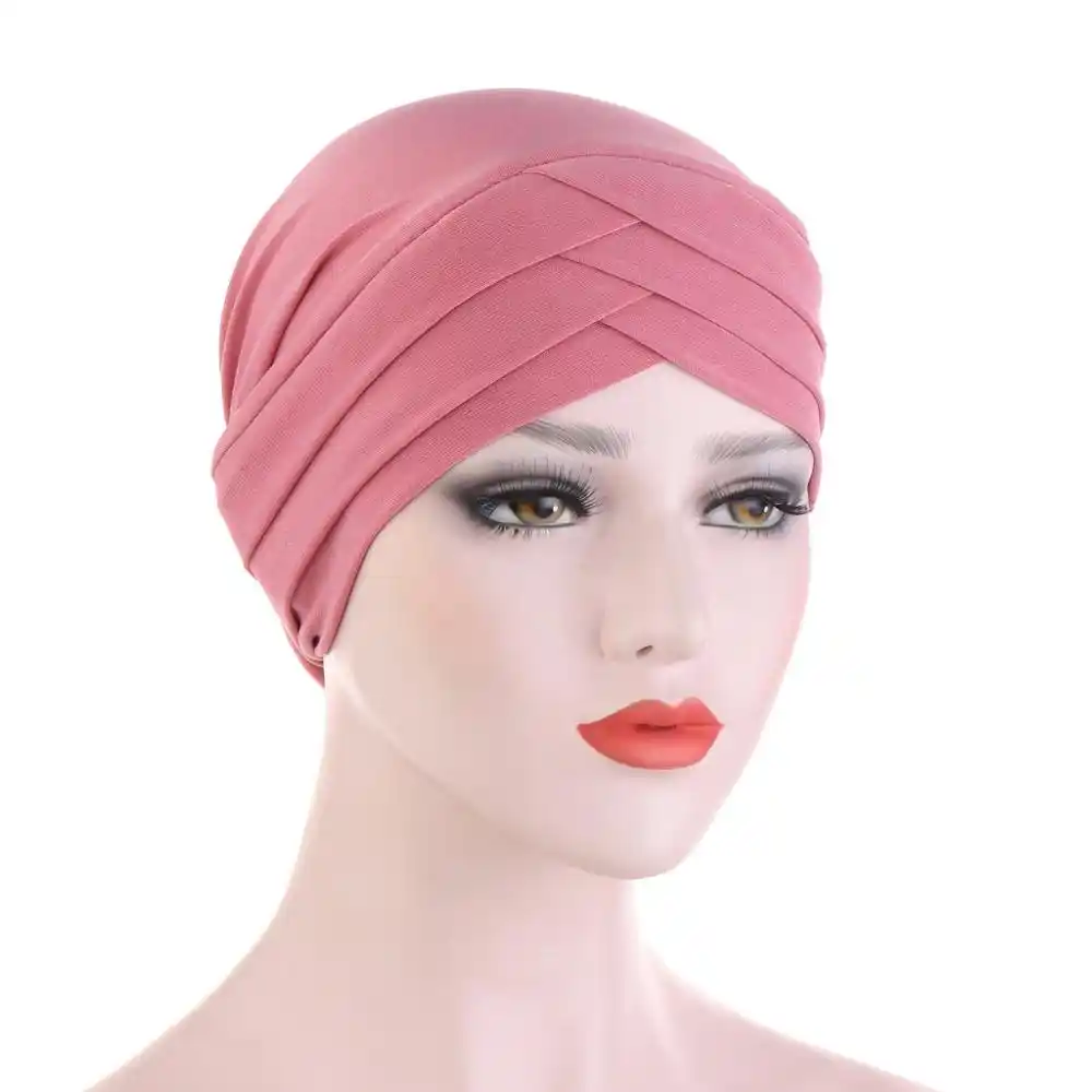 2020 Forehead Cross Stretchy Muslim Turban Cap Ready To Wear Hijab Bonnet Islamic Inner Hijab Caps Indian Hat Women Turbante Aliexpress