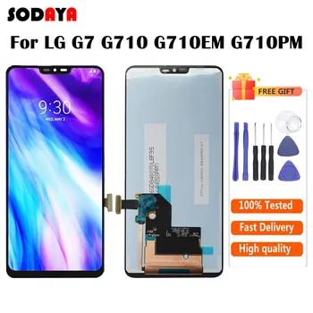 

Display For LG G7 LCD G710 G710EM G710PM G710VMP ThinQ LCD with Touch Screen Digitizer Replacement Parts Free Shipping