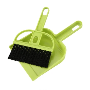 

Plastic Computer Keyboard PC Cleaning Brush Dustpan Set Green Black
