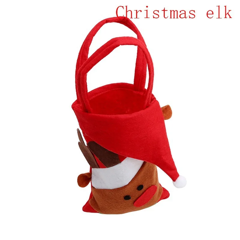 Santa Claus Snowman Elk Bear Penguin Gift Bag Christmas Candy Bag New Style Hot Sales Product