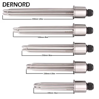

SUS304 2"tri clover 64mm Flange 220V/380V 3KW/4.5KW/6KW/9KW/12KW immersion tank heater element