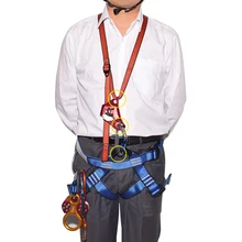 Скалолазание грудь плечевой ремень петля слинг жгут, высокая прочность полиэфирная веревка для спасательных альпинизма обрушения