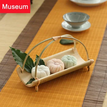 

Refreshments Tea Towel Support Small Bamboo Basket Towel Frame Small Cabas Snacks A Plate Kung Fu Tea Have Parts