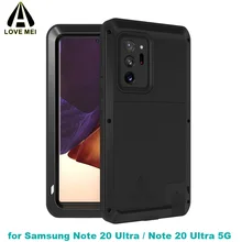 For Samsung Note 20 Ultra Love Mei Shockproof Metal Aluminum Case Cover For Galaxy Note 20 Ultra 5G Three Proofing Lovemei case
