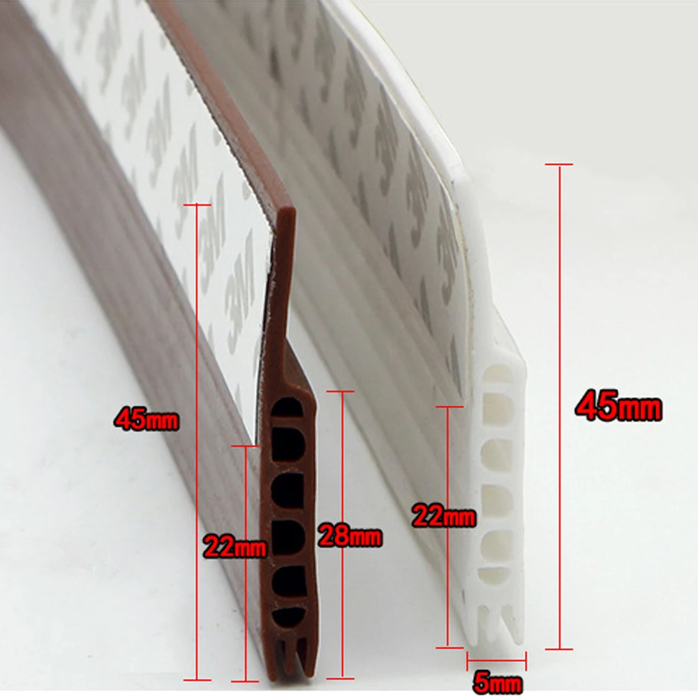 Самоклеящаяся 100 см Силиконовая дверная Нижняя оконная герметичная лента прокладка черновик Пробка дверная Нижняя баг пробка уплотнитель для дверей