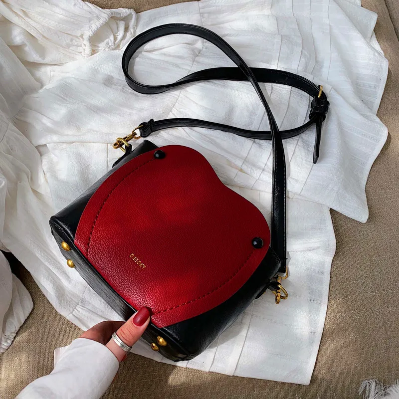 Винтажная модная женская сумка с клапаном, новинка, качественная женская дизайнерская сумка из искусственной кожи, большая сумка через плечо, Bolsos Mujer - Color: Black