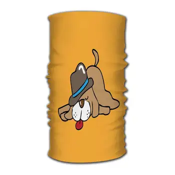 

YILINGER Sports Headband Dog Sleeping and Tongue Out Magic Headwear