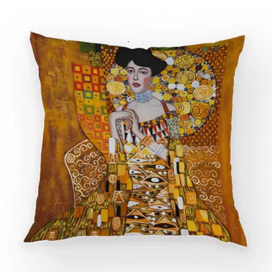 Abstract Retro Throw Pillow Cases Van Gogh Empress Luxury Cushion Covers Horse Watercolor for Sofa Cover Decorative Pillows Case