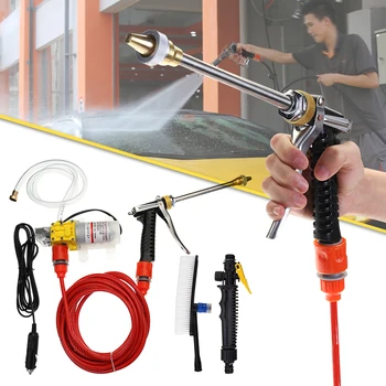 

160PSI 100W DC 12V High Pressure Car Washer Cleaner Water Wash Pump Sprayer Kit