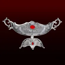 Серебряная Гондола, консоллу красный Фианит. 7001M15STKR