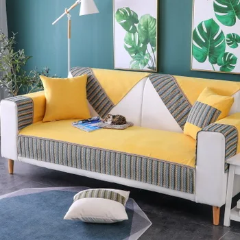 

New Chinese sofa cushion, modern minimalist anti-slip cushion, four seasons universal sofa towel
