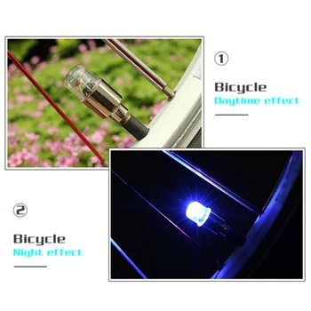 

LED Wheel Light Decor Bulb Tyre Air Stem Cap Lamp Exterior Accessories