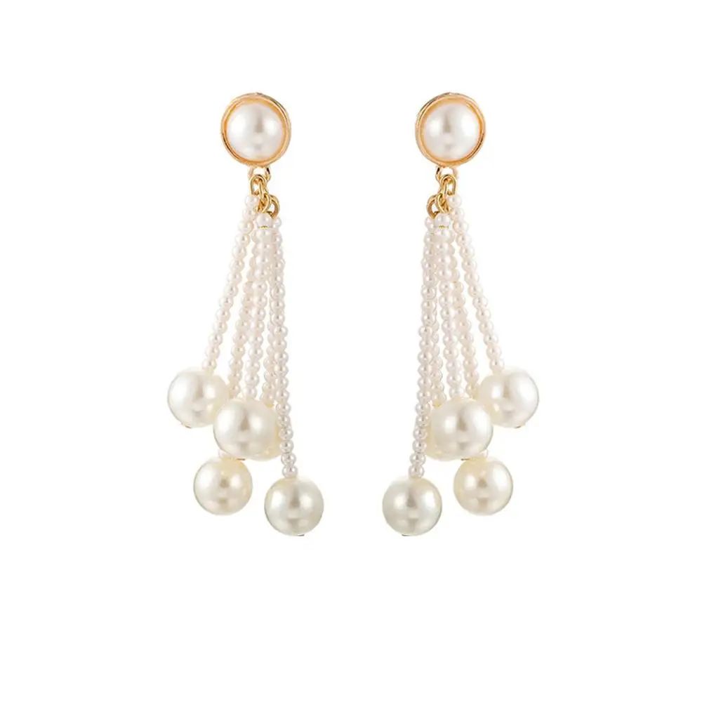 

Fashion Pearl Pendant Tassel Earrings Simple Pearl Stud Earrings Fashion Earrings For Women 2019 Statement #4N21