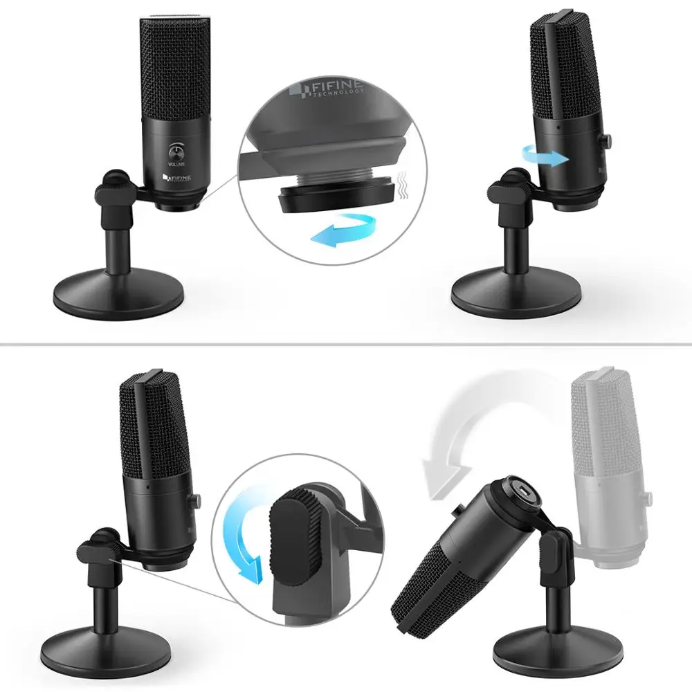 Vocal para Multiuso Otimizado para Gravação Overs de Voz para Youtube Usb para Mac Fifine Microfone Windows Skype-k670b - pc - Image 5