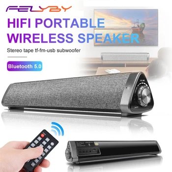 

FELYBY LP-1811 Wireless Bluetooth 5.0 Speaker Soundbar for Computer TV Phone With Remote Control Stereo Family Subwoofer Speaker