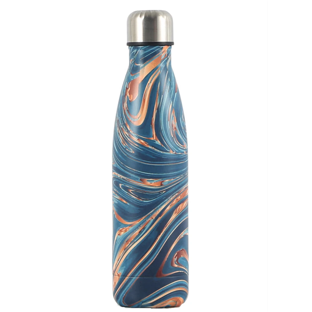 Double Wall Insulated Vacuum Flask Abstract Art Stainless Steel Water Bottle 500Ml 8 Double Wall Insulated Vacuum Flask Abstract Art Stainless Steel Water Bottle 500Ml