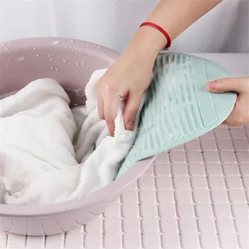 

Software Washboard Wash Clothes Scrub Boards anti-skid Home Creative Small Plastic Portable Washing Board Secadora De Ropa