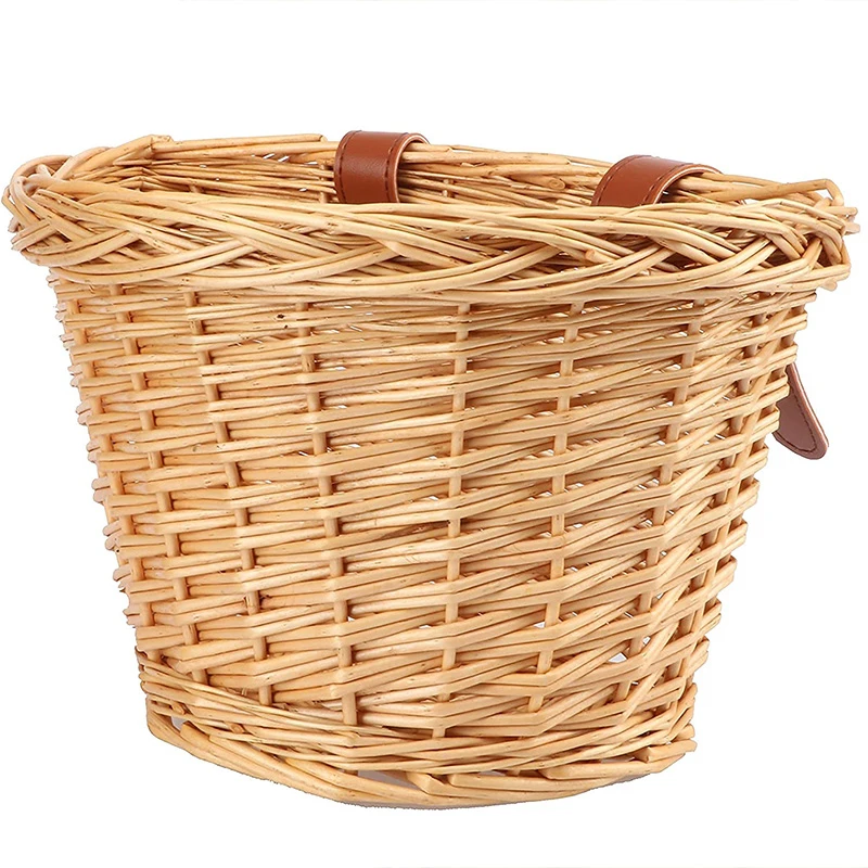 Cesta de mimbre para bicicleta para niños, para bicicletas de 12, 14 y 16 pulgadas para niñas, Scooters, triciclos, cesta de manillar frontal, accesorios bicicleta para niños|Maletas y cestas de bicicleta| - AliExpress