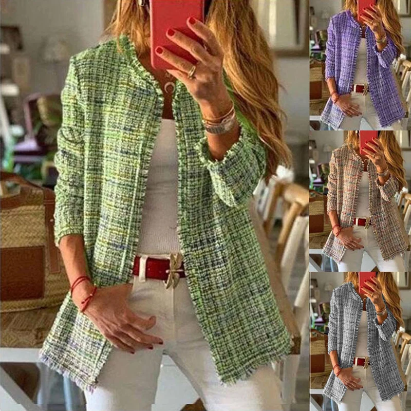 Chaquetas de moda para mujer, abrigo Vintage de estilo étnico con estampado Floral de manga larga, abrigo de talla grande para mujer, prendas de vestir exteriores, ropa de invierno