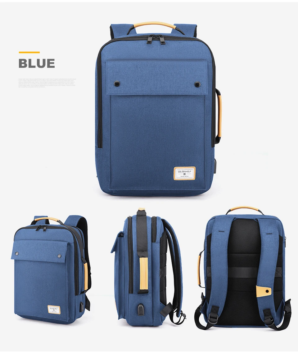 Business Backpack Men Briefcase Travel USB Charging Bag Male Waterproof Laptop 15.6 Inch Notebook Bags Pack Unisex Women Bagpack (11)