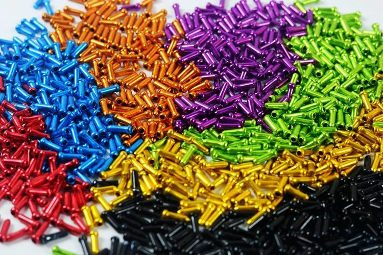 50pcs Bicycle Brake Inner Cable End Caps Bike Alloy Brake Shifter Inner Cable Tips Wire End Cap Fits Bike Accessories