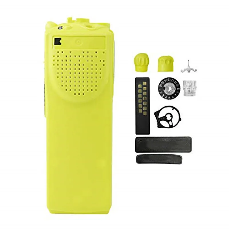 Yellow Walkie Talkie Replacement Repair Housing Kit Front Cover For XTS3000 Model 1 Portable Two Way Radios