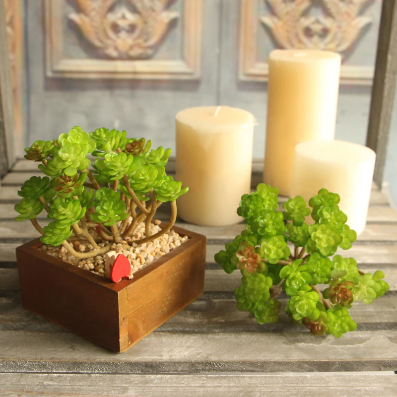 Fake Decorative Plats Without Pot Home& Garden Decor Succulent Artificial Plant