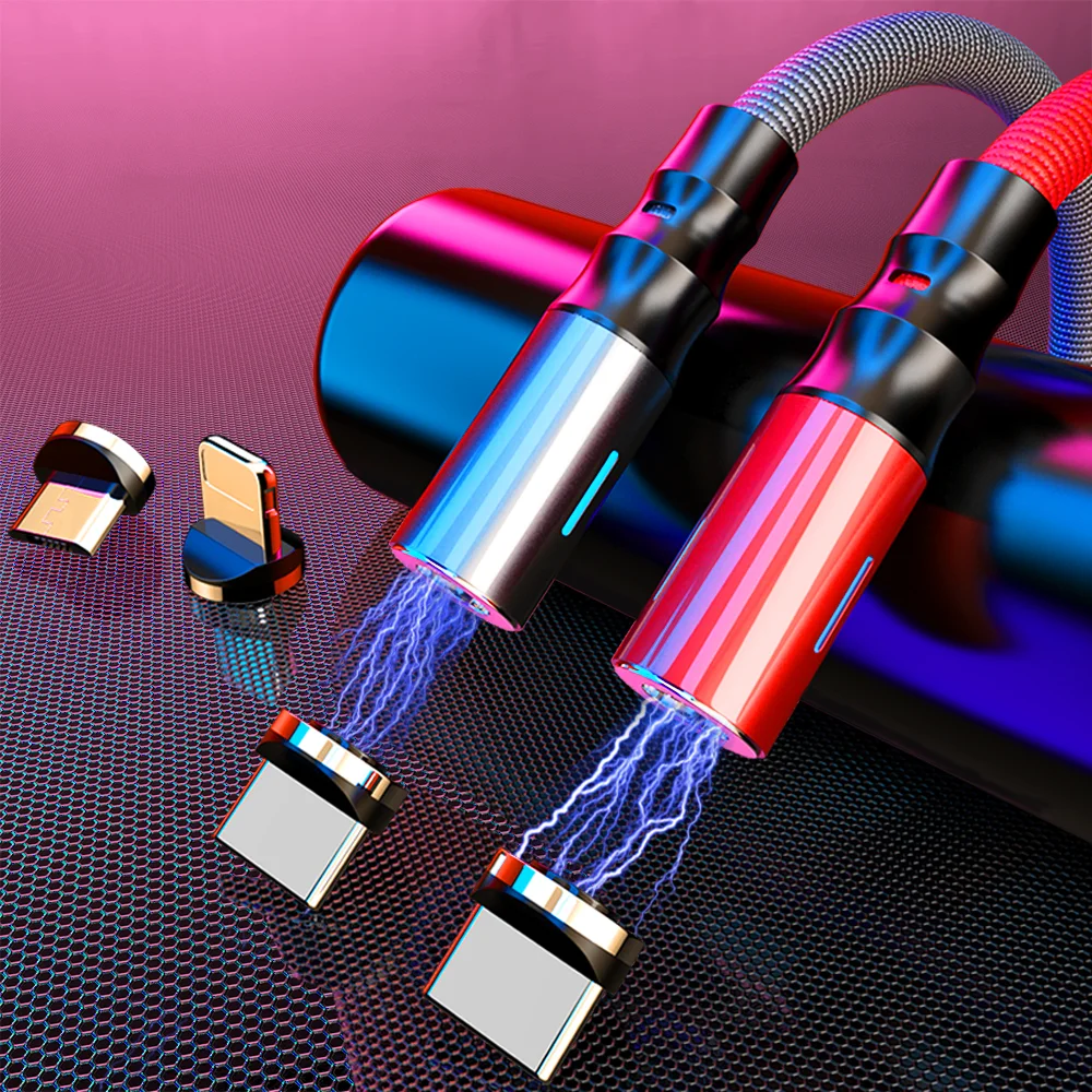 Магнитный Micro USB кабель для iPhone samsung Быстрая зарядка данных провод шнур магнитное зарядное устройство usb type C 1,2 m кабель для мобильного телефона