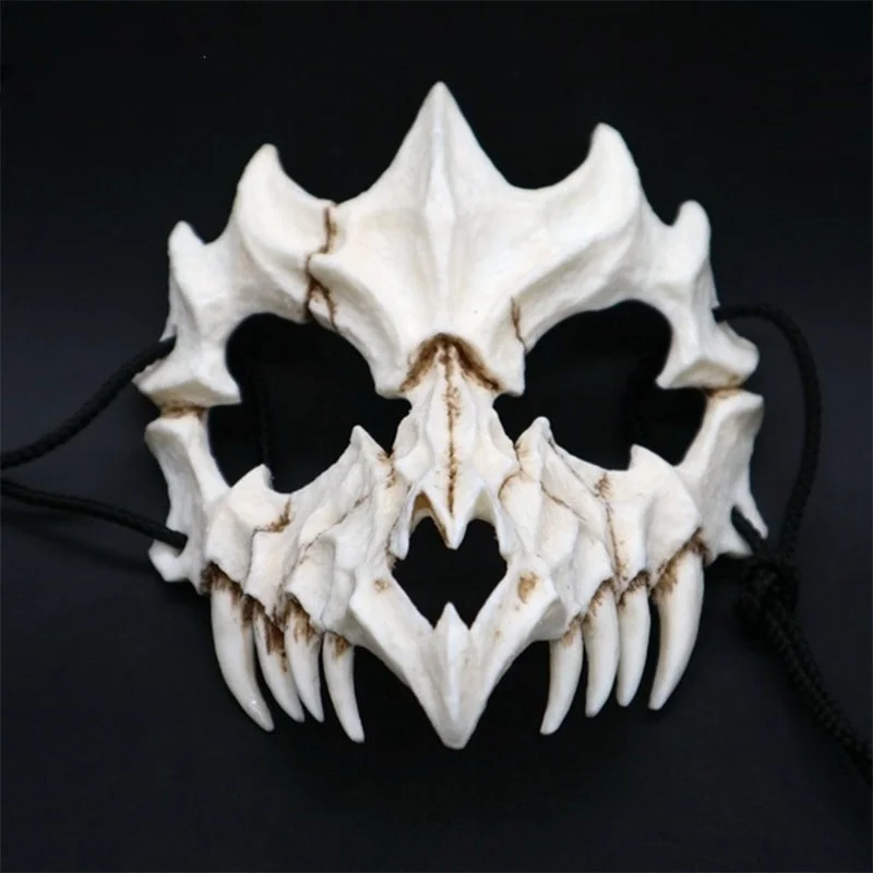 Новая маска для костюмированной вечеринки на Хэллоуин, маска дракона, Бога Яши, 2D, страшная, животная тематика, вечерние, с животным черепом, маска для лица, маскарадная, страшная маска - Цвет: A