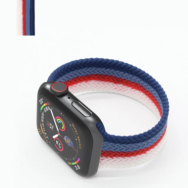 Solo Loop for Apple Watch Strap 44mm 40mm 45mm 41mm 38mm 42mm Elastic Silicone Watchband Bracelet iWatch Serie 7 654321 SE Band C3