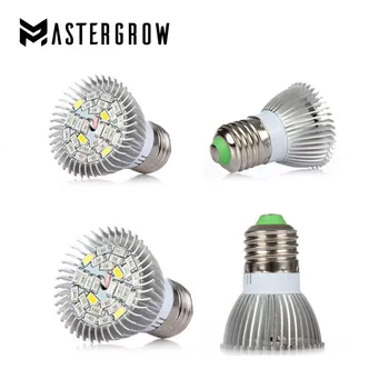 

8W Full Spectrum E27 Led Grow Light Leds Red Blue UV IR Grow Lamp For Indoor Plants Hydroponics Flowers Vegetables