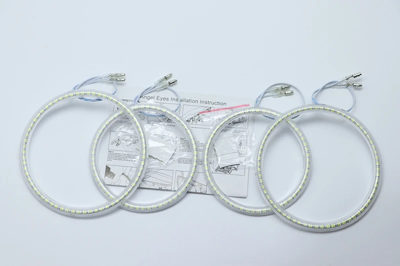 Для Mercedes Benz M Class W164 ML320 ML350 ML500 ML63 AMG 2006 2007 SMD белый светодиодный ангельские глазки Halo Кольцо Комплект дневной ходовой светильник
