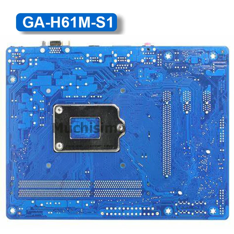 Материнская плата GIGABYTE GA-H61M-S1 H61 Socket LGA 1155 i3 i5 i7 DDR3 16G uATX UEFI BIOS оригинальная H61M-DS1 восстановленная материнская плата