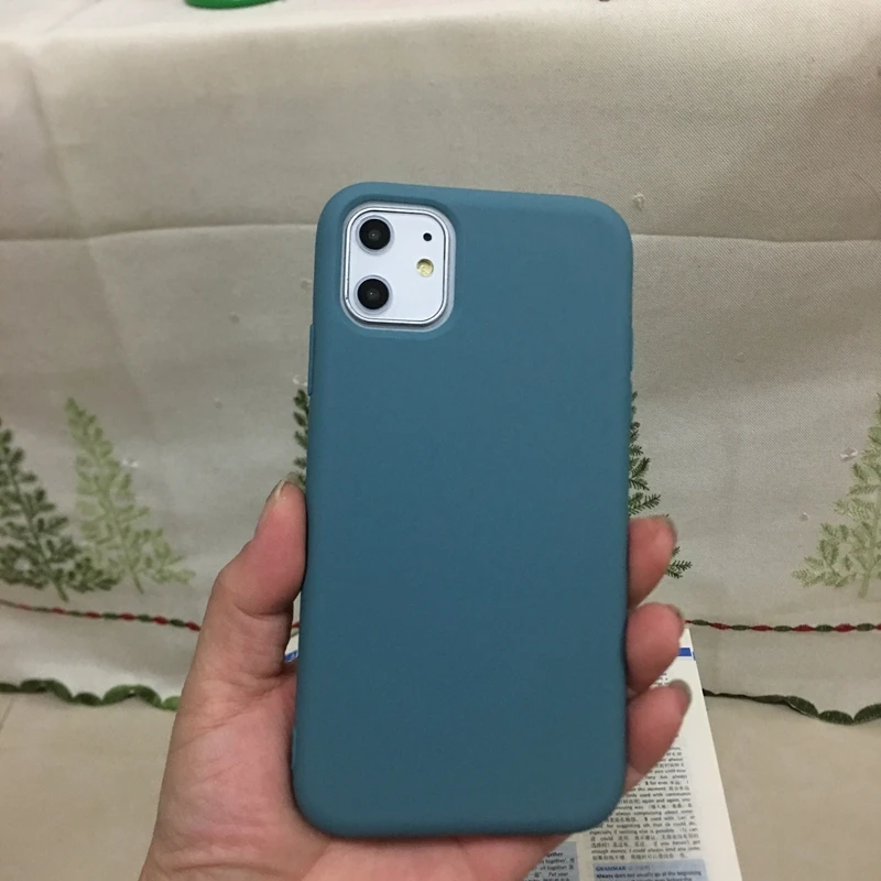 TL-Dark Blue Чехол для телефона ярких цветов, чехол для iPhone 11 Pro Max, мягкий силиконовый чехол из ТПУ для Etui iPhone 6 7 8 Plus X XR XS Max, задняя крышка - Цвет: TL-Dark Blue