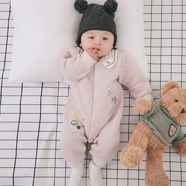 

Baby Winter Clothing Newborn 3-layers Rompers Thick boy girl Ropa de bebé Infant Toddler Fall Clothes Cotton New born one-pieces