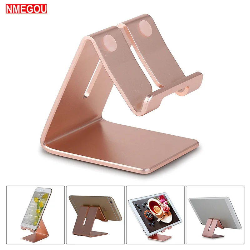 Офисный мобильный телефон из алюминиевого сплава розового золота подставка для