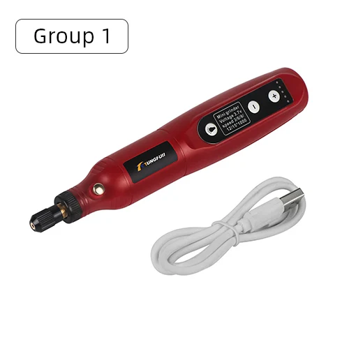 Мини Беспроводная Дрель перезаряжаемая USB деревообрабатывающая Беспроводная гравировальная Ручка DIY с Led для ювелирных изделий из металлического стекла электрическая дрель для ногтей - Цвет: Only Drill