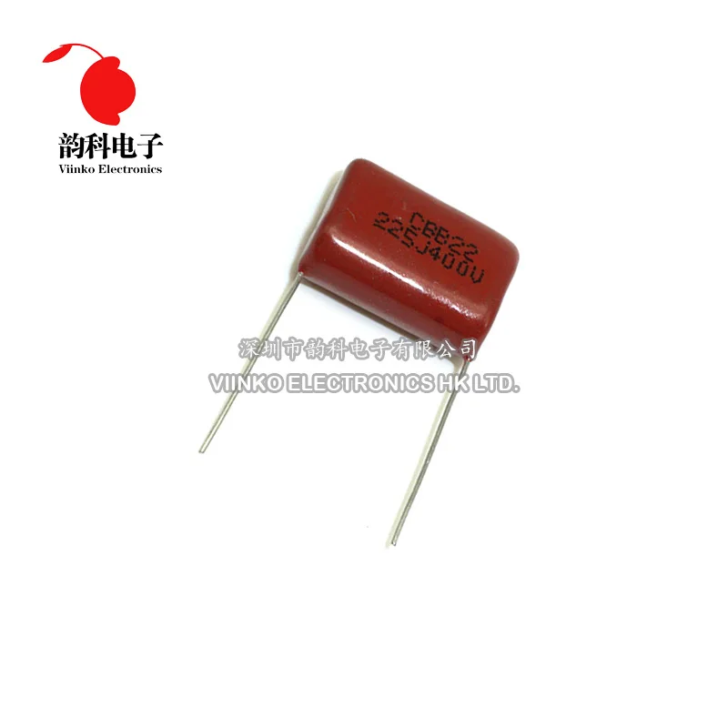

10pcs CBB Polypropylene film capacitor pitch 20mm 2.2uF 225 400V