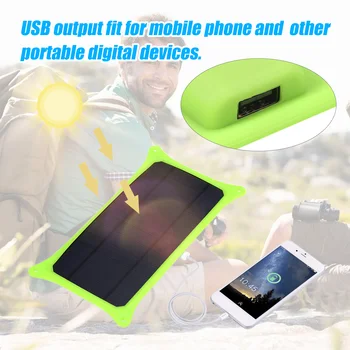 

New 6W 6V Solar Panel with USB Port Monocrystalline Silicon Solar Cell for Outdoor Camping Climbing Hiking Travel Solar Panel