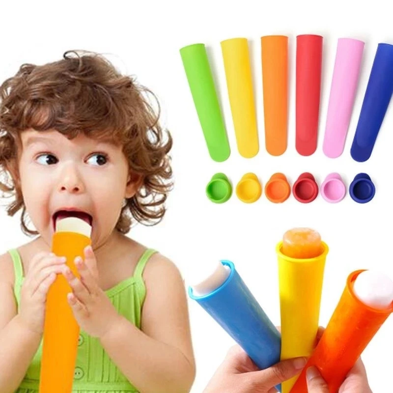 실리콘 푸시 업 아이스크림 젤리 롤리 팝 메이커, 팝시클 몰드, DIY BPA 프리, 5 개 