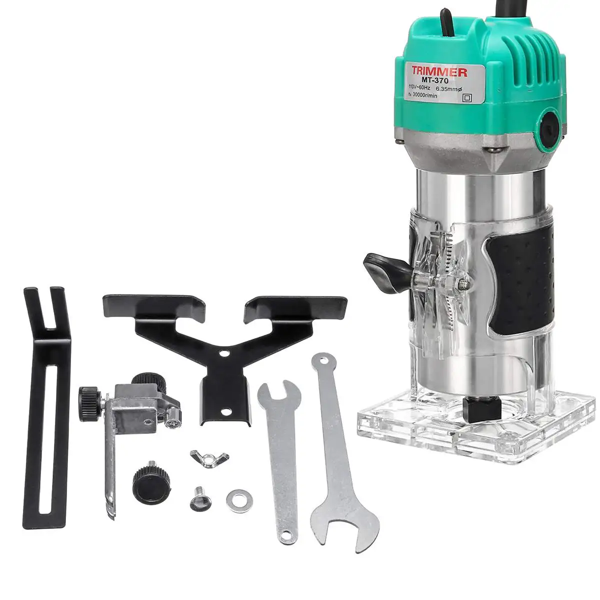 1/4 Inch 2200W Woodworking Electric Trimmer Wood Milling Engraving Slotting Trimming Machine Hand Carving Machine Wood Router