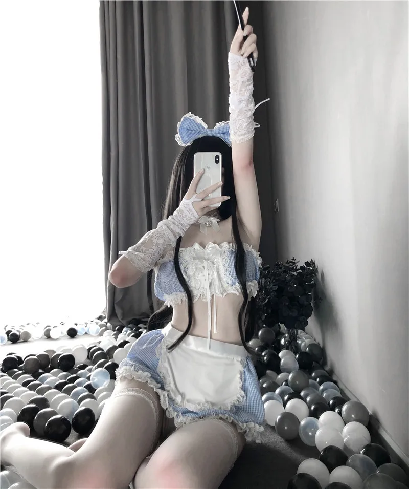 LILICOCHAN Sexy Anime Maid Cosplay Costumes Japanese Kawaii Blue White Erotic Outfit For Woman Bikini Sailor Moon School Girl Dress 0639 -Zentai shop online Hf0f7766710154ac98423ed37156962ecJ.jpg