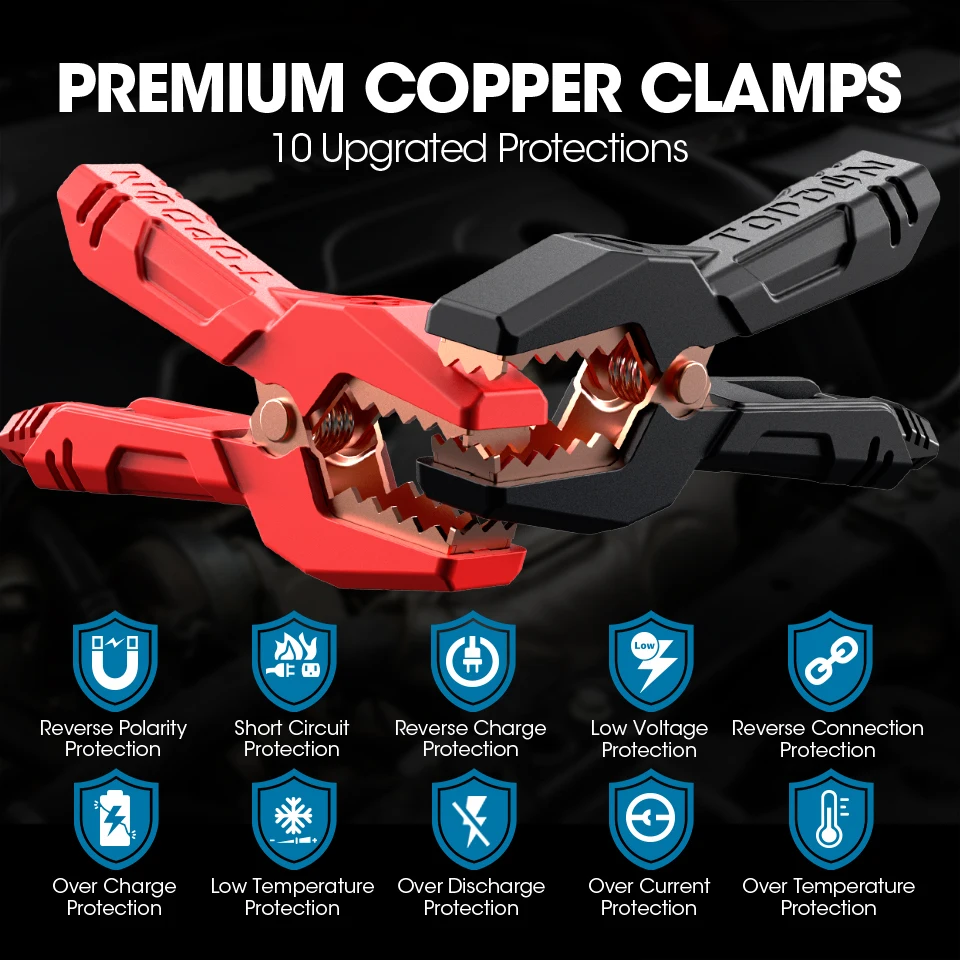 Автомобильное пусковое устройство TOPDON 20800 мАч А внешний аккумулятор портативный