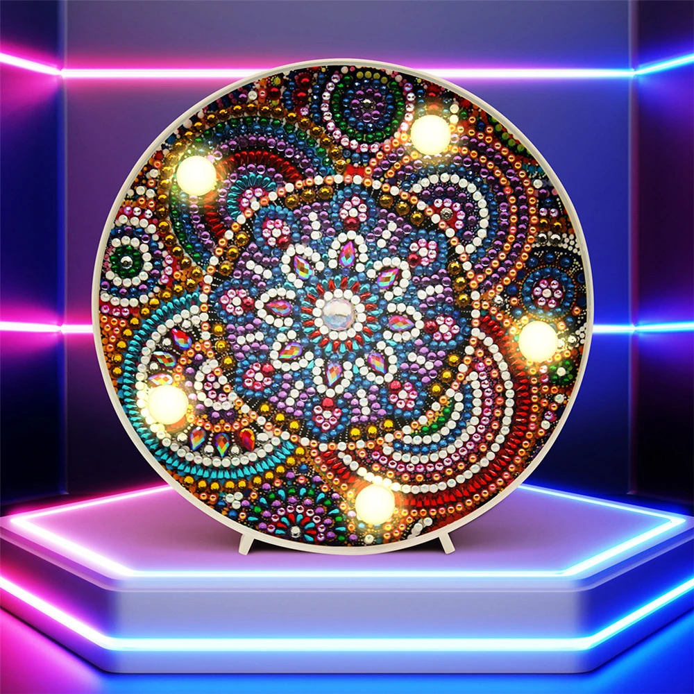HUACAN 5д алмазная вышивка распродажа LED светильник картины из алмазной мозайки картины стразами украшения для дома - Цвет: ZXD069